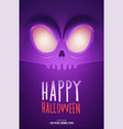 halloween party design template with scary vector image vector image