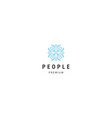 people logo vector image