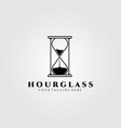 hourglass logo design simple logo for branding vector image vector image