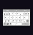 mobile qwerty keyboard vector image vector image