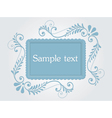 vintage frame with floral elements vector image