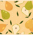 abstract seamless patterns with fruits vector image vector image
