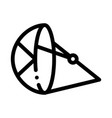 beach umbrella canoeing icon vector image vector image
