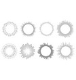 circle sound wave circular music audio round vector image