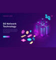 smart city 5g wireless network technology concept vector image