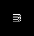 abstract stack of books logo creative letter b vector image