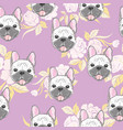 character design pattern background of head vector image