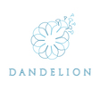 dandelion in style monoline vector image