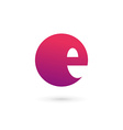 letter e logo icon design template elements vector image