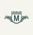 premium monogram template for your emblems logos vector image vector image