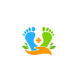 foot care logo icon design vector image