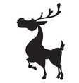 deer silhouette vector image