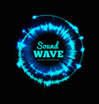 sound wave spiral form vector image vector image