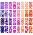 set of 24 patterns vector image