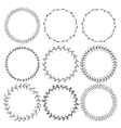 hand drawn round frames design elements vector image