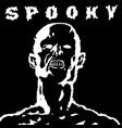 head of grim zombie with a scary face vector image