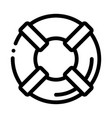 lifebuoy canoeing icon vector image vector image