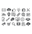 seo icons vector image