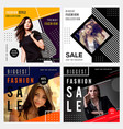 fashion sale background vector image