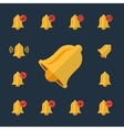 alarm flat icons vector image vector image