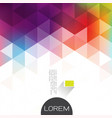 colorful transparency and fade triangle vector image