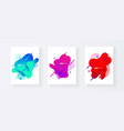 abstract cover set of liquid shapes vector image