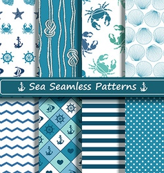 Nautical seamless pattern Royalty Free Vector Image