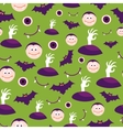 seamless halloween pattern vector image vector image