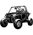 buggy atv quad bike and sexy girl - extreme dirt vector image