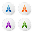 color hands in praying position icon isolated vector image