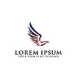 luxury bird logo design concept template vector image
