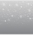 snow isolated on transparent background vector image