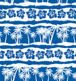 tropical frangipani with beach palms seamless vector image vector image