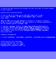 glitch errors classic blue screen of death bsod vector image vector image