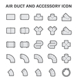 duct pipe icon vector image