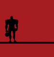 football player background vector image
