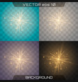 light spark and stars vector image vector image