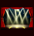 theater stage lights vector image