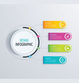 timeline infographic design and marketing vector image