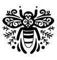 cut-out bee composition high quality vector image vector image