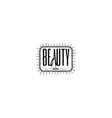 badge for small businesses - beauty salon sticker vector image vector image
