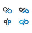 p letter logo template vector image