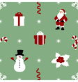 pattern with snowman vector image