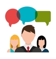 searching business people vector image