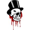 skull and hat vector image