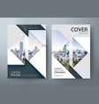 annual report brochure flyer design template vector image vector image