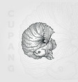 betta fish vintage line art logo design vector image vector image