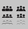 set of different icons men vector image