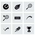 tennis icon set vector image