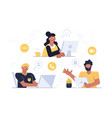modern communication technology vector image vector image